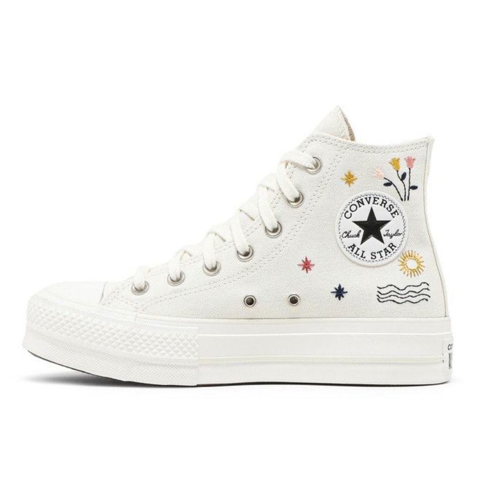 Women’s Converse Platforms with embroidery
